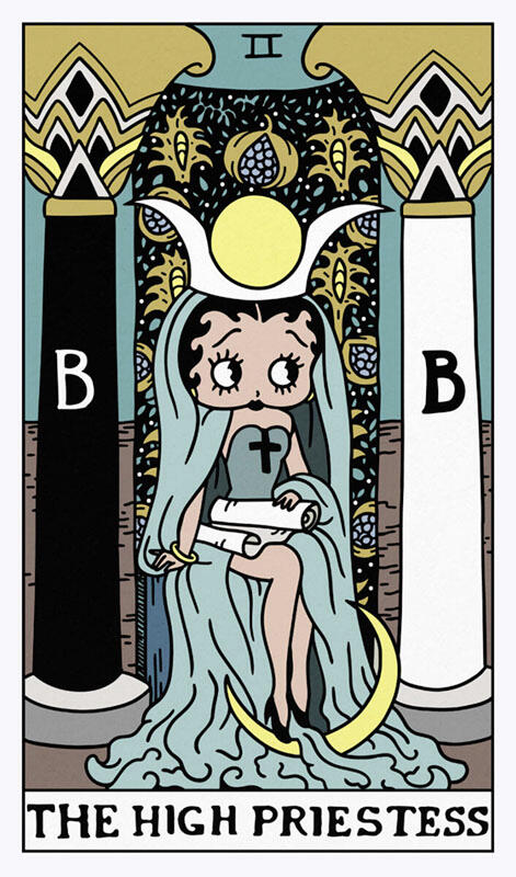 Betty Boop Tarots - The High Priestess