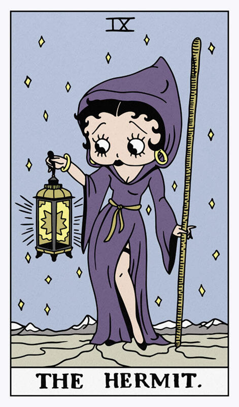 Betty Boop Tarots - The Hermit