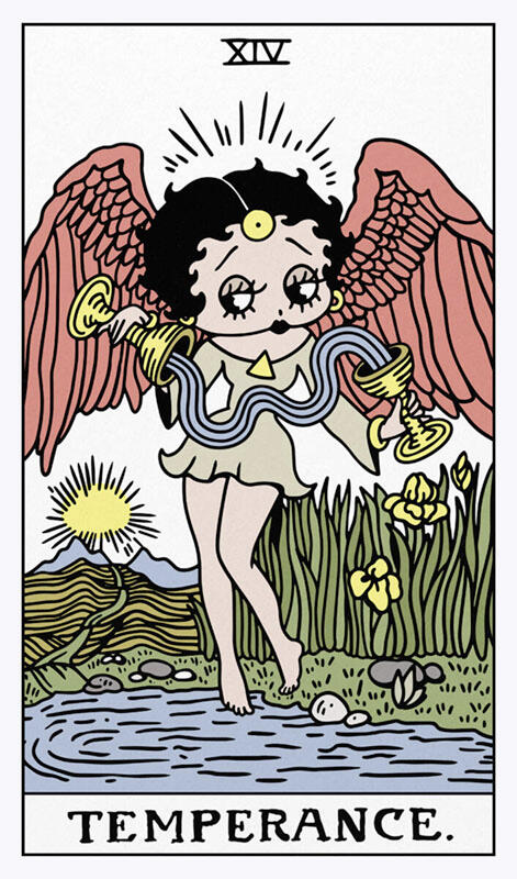 Betty Boop Tarots - Temperance