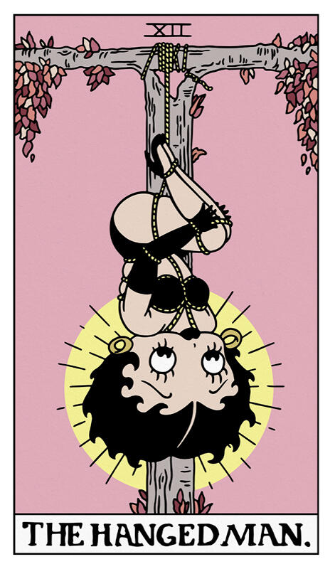 Betty Boop Tarots - The Hanged Man
